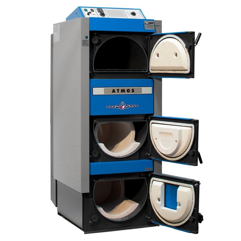 Atmos Kombikessel DC25GSP, 25 kW, Holz und Pellets mit A25GSP Brenner1