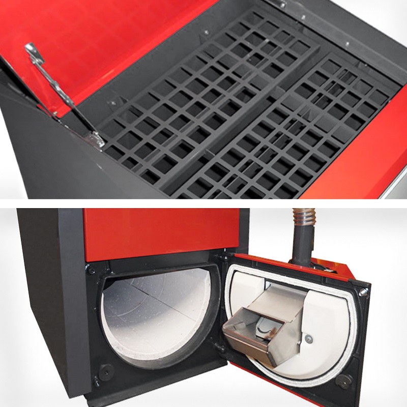 Atmos PX10 Pelletkessel, 3-10 kW, platzsparend, kurze Förderschnecke5