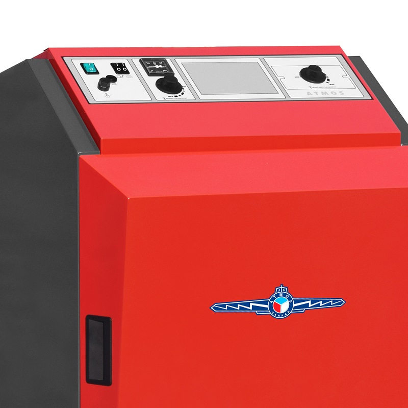 Atmos Pelletkessel P14, 14 kW, mit Fronthaube und A25 Pelletbrenner3