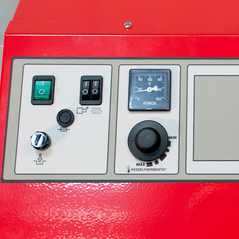 Atmos Pelletkessel P14, 14 kW, mit Fronthaube und A25 Pelletbrenner4