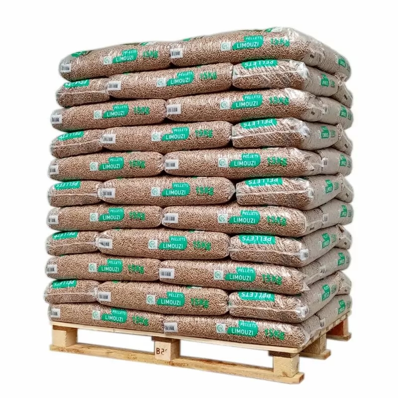 Limouzi Pellet Holzpellets – Palette mit 64 Säcken – 100 % Nadelholz