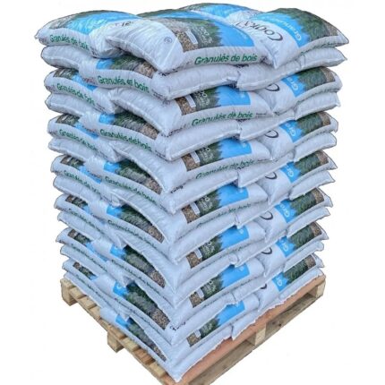 Mischholzpellets, zertifiziert nach ENplus A1 – Palette mit 650 kg